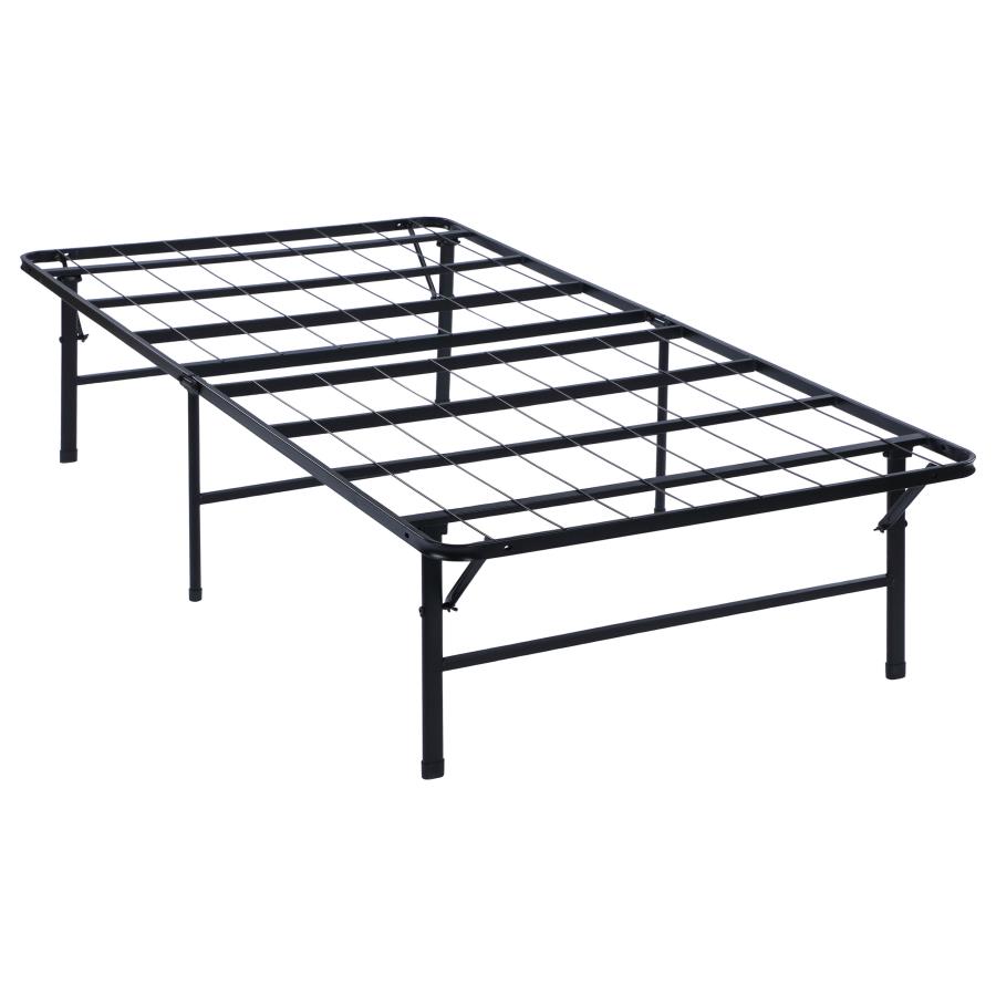 (image for) Mabel Metal Twin Extra Long Support Platform Bed Black