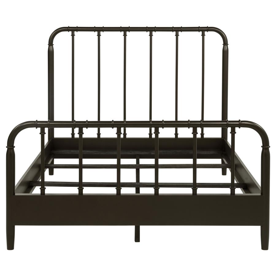 (image for) Rocco All Wood Water Pipe Open Frame Full Bed Dark Bronze