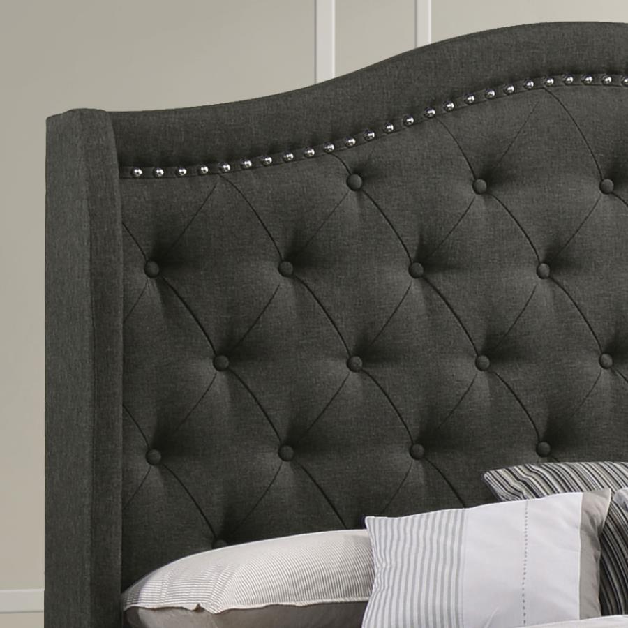 (image for) Sonoma Upholstered Full Wingback Bed Grey