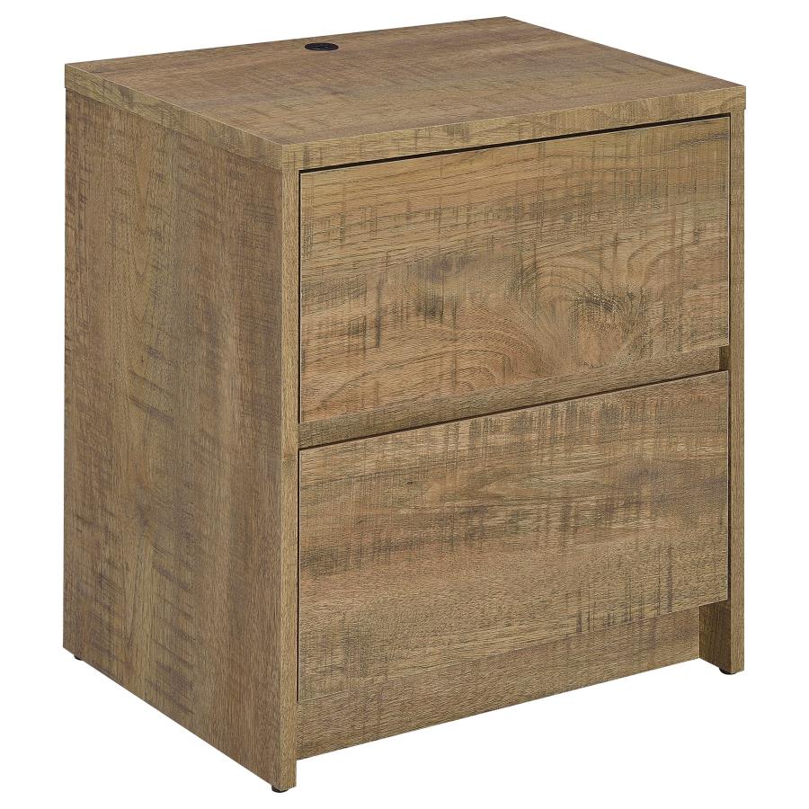 (image for) Westpark 2-drawer Nightstand LED Lights and USB Mango