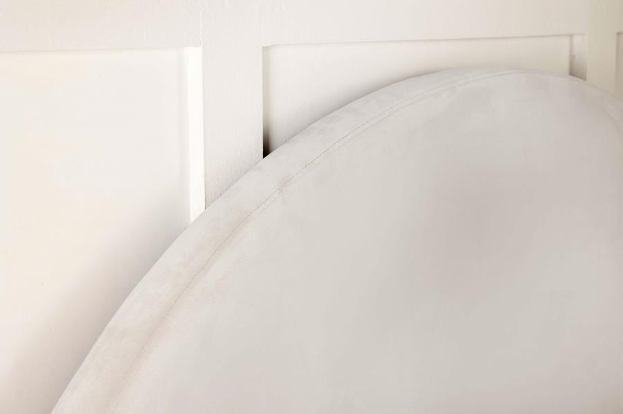 (image for) June Upholstered Twin Panel Headboard Ivory