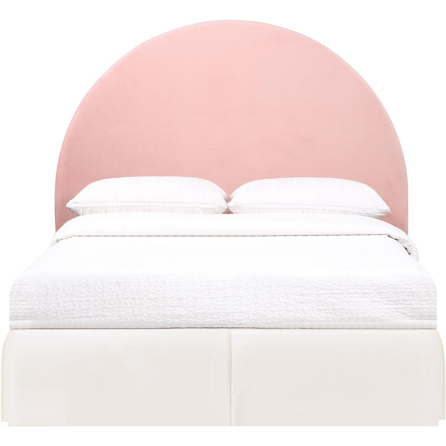 (image for) June Upholstered Queen or Full Panel Headboard Blush