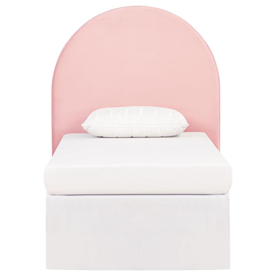 (image for) June Upholstered Twin Panel Headboard Blush