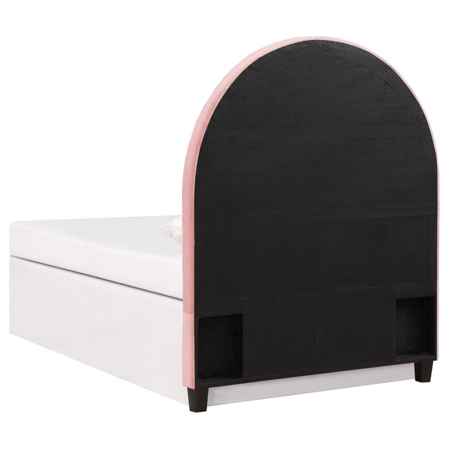 (image for) June Upholstered Twin Panel Headboard Blush