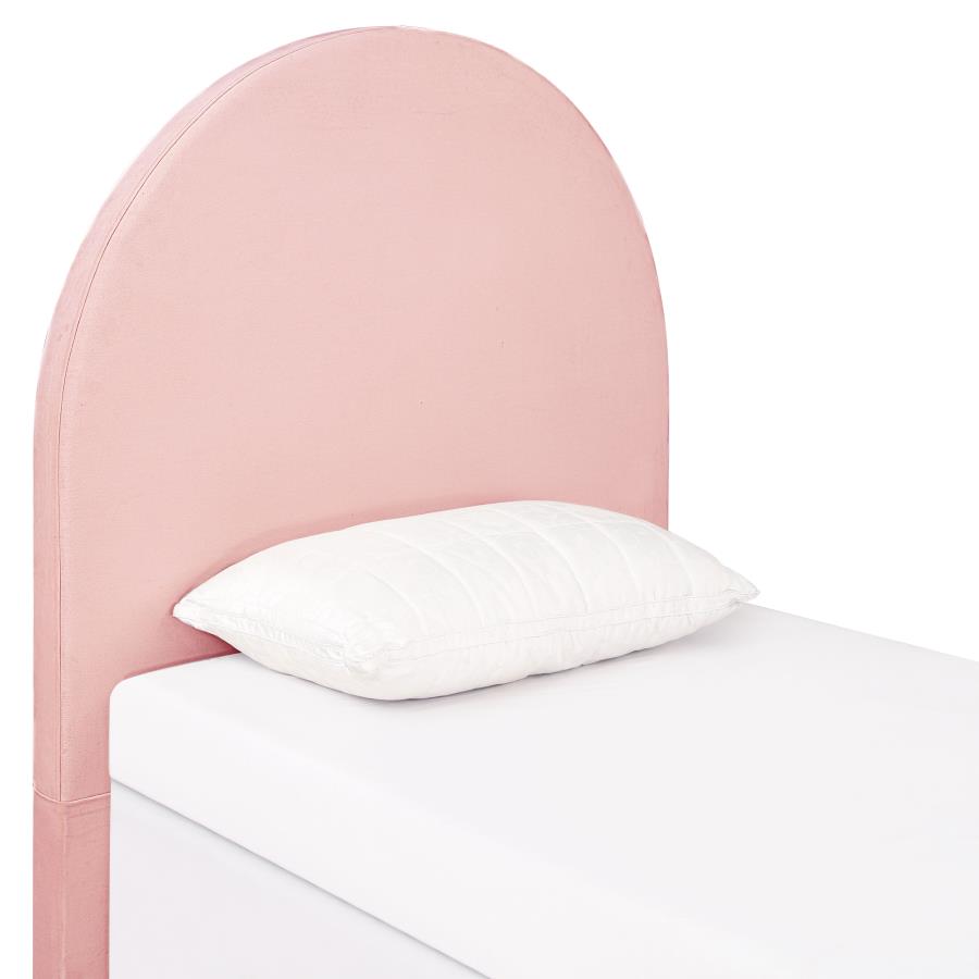 (image for) June Upholstered Twin Panel Headboard Blush