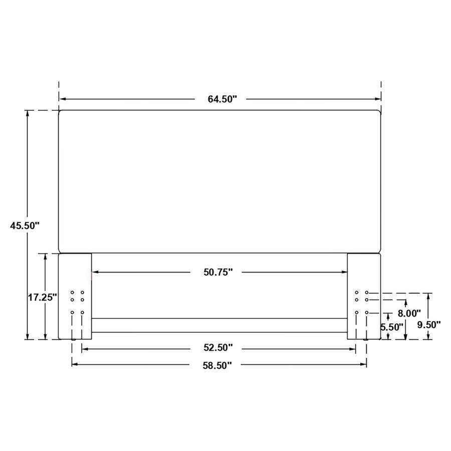 (image for) Kosmo Upholstered Queen or Full Panel Headboard Sand