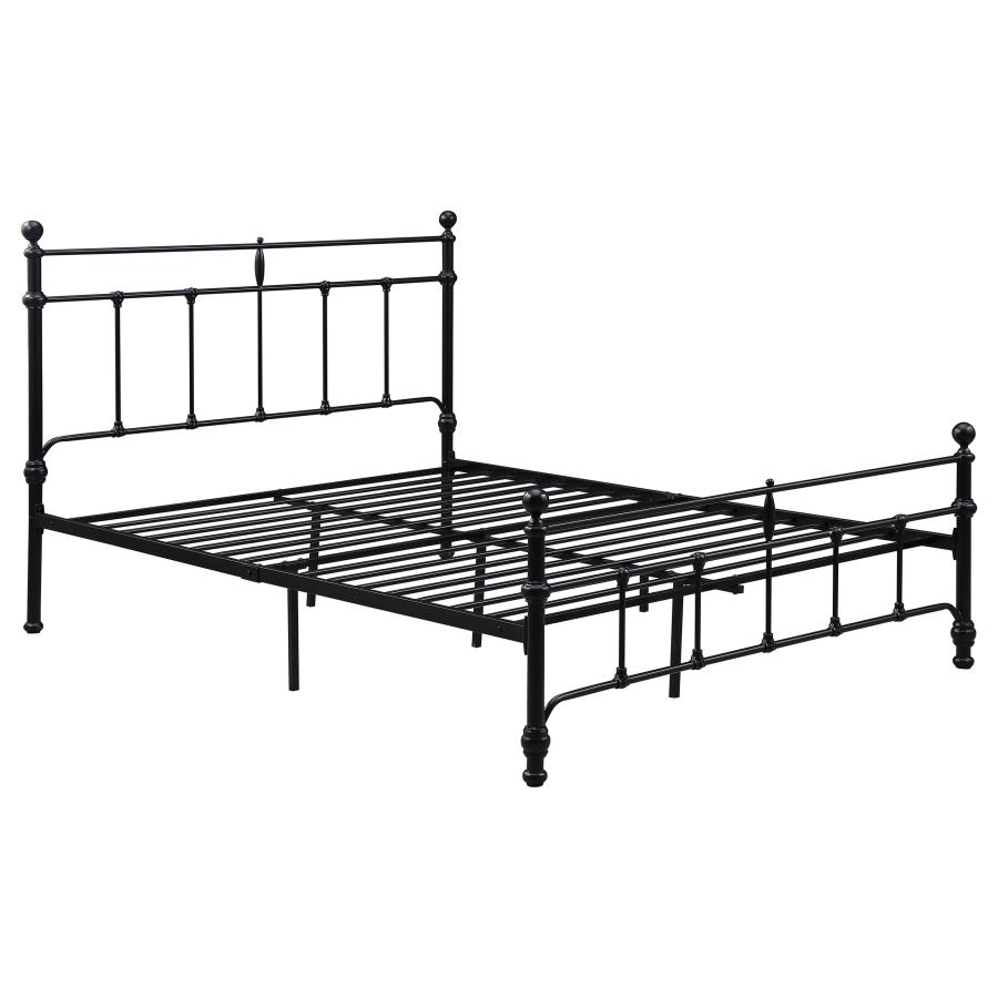 (image for) Novak 48-inch Metal Full Open Frame Bed Matte Black