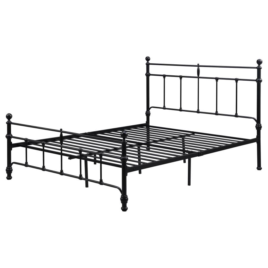 (image for) Novak 48-inch Metal Full Open Frame Bed Matte Black