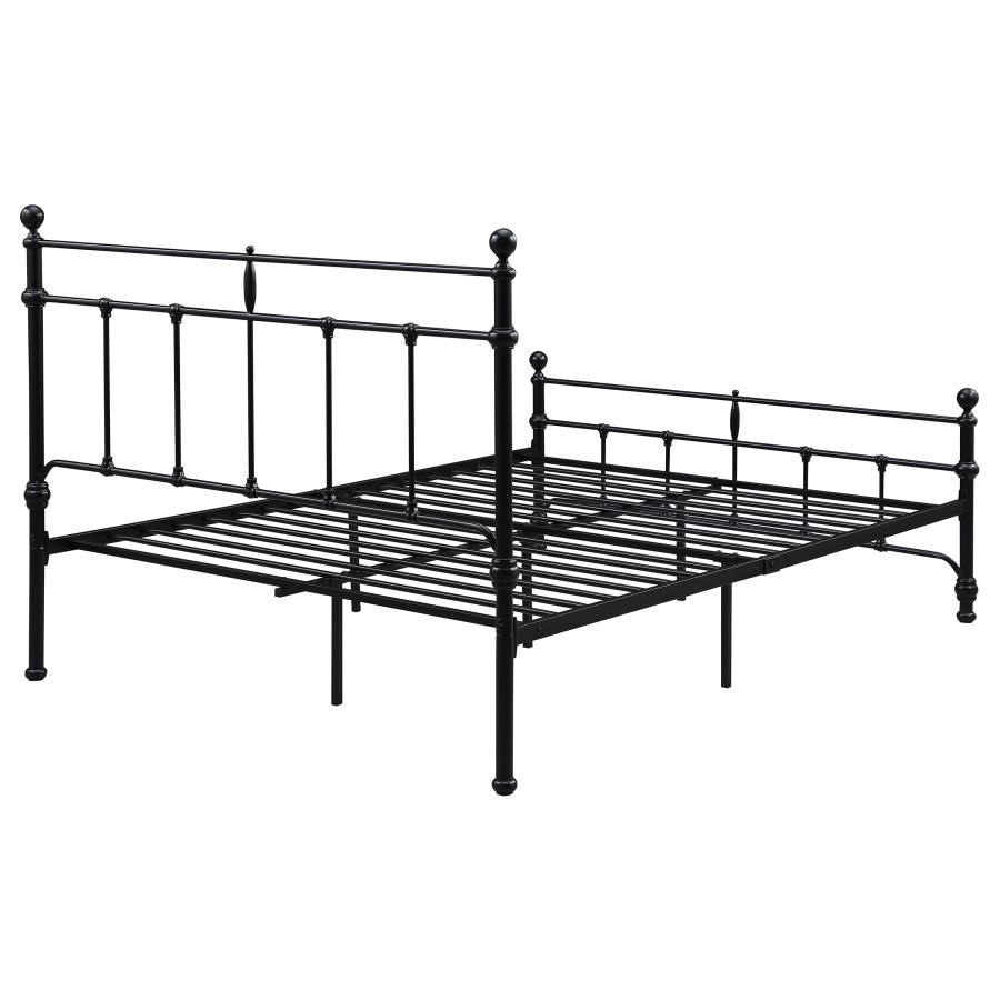 (image for) Novak 48-inch Metal Full Open Frame Bed Matte Black