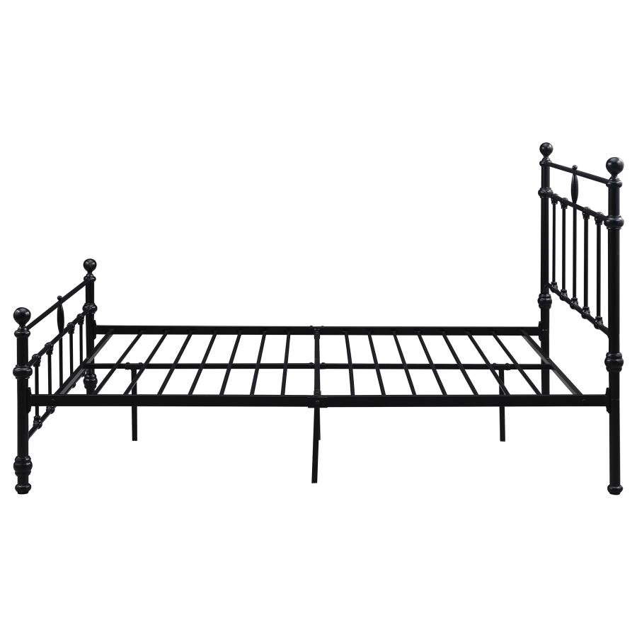 (image for) Novak 48-inch Metal Queen Open Frame Bed Matte Black