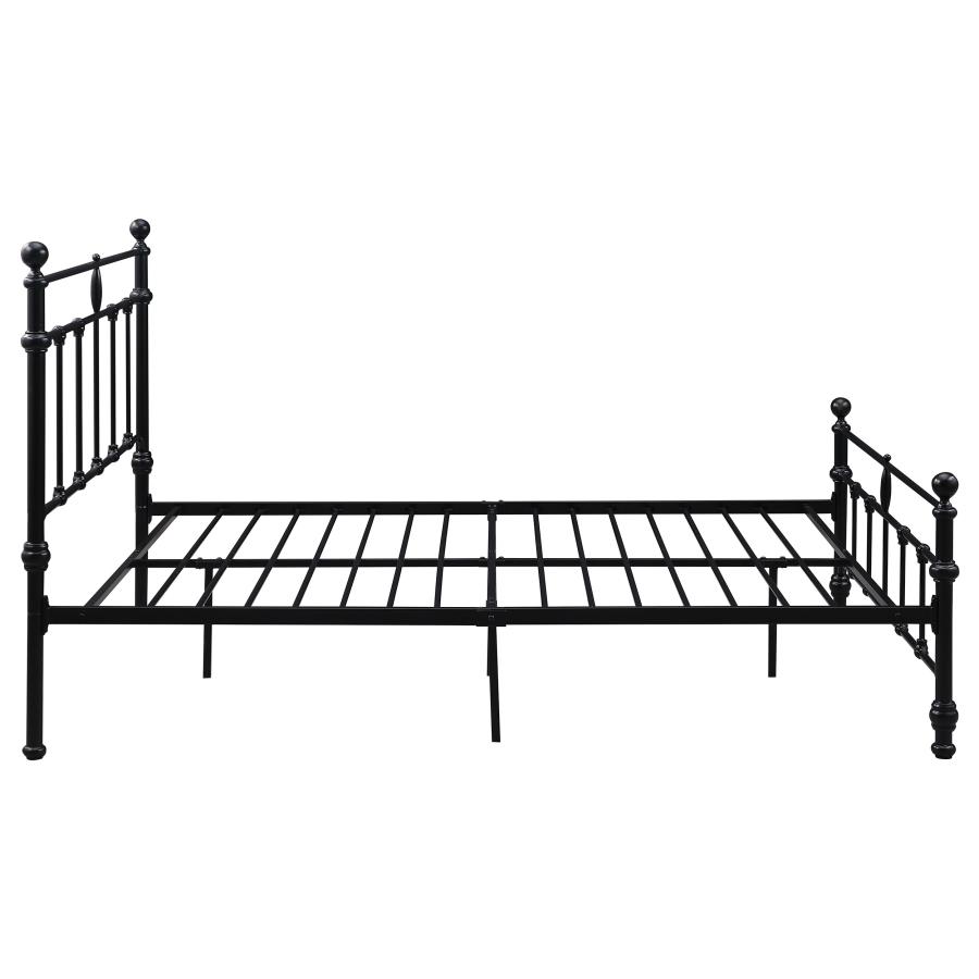 (image for) Novak 48-inch Metal Queen Open Frame Bed Matte Black