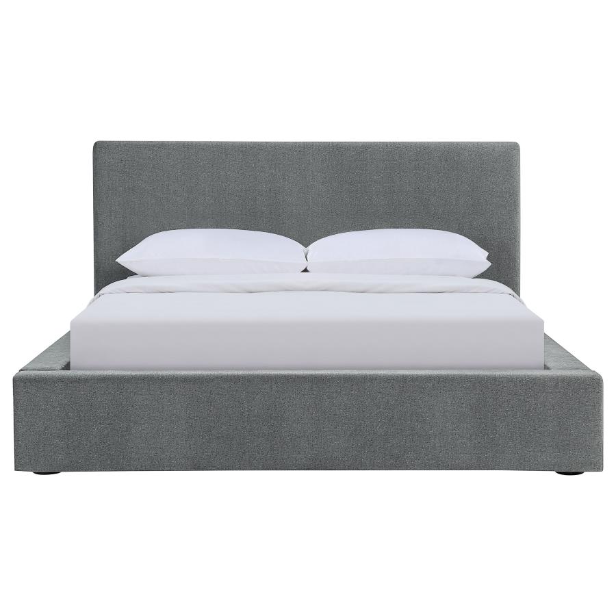 (image for) Gregory Upholstered Full Panel Bed Graphite