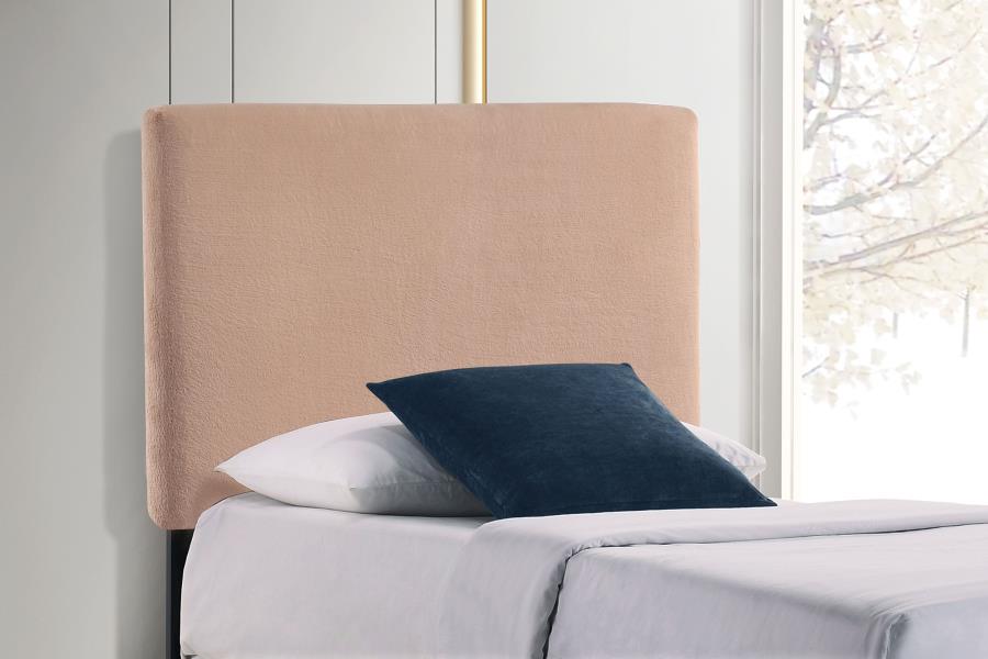 (image for) Gigi Upholstered Twin Panel Headboard Blush