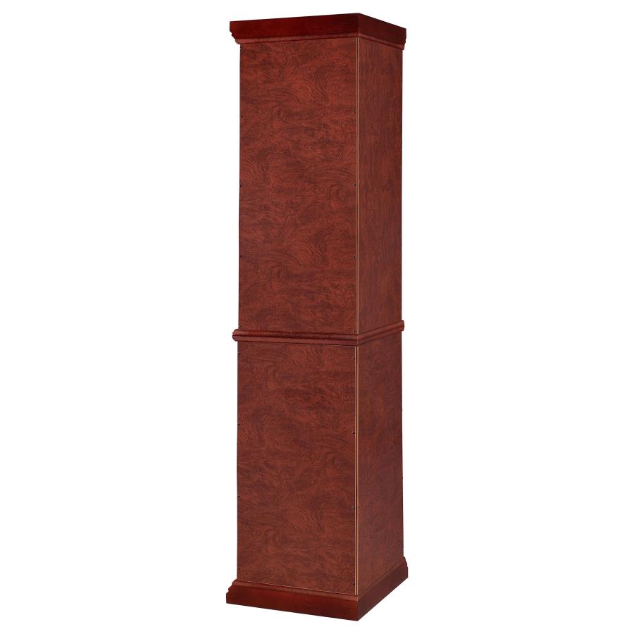 (image for) Appledale 6-shelf Corner Curio Display Cabinet Medium Brown