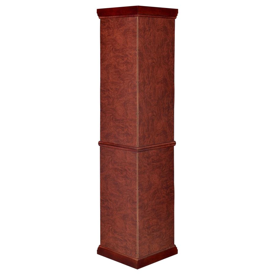 (image for) Appledale 6-shelf Corner Curio Display Cabinet Medium Brown