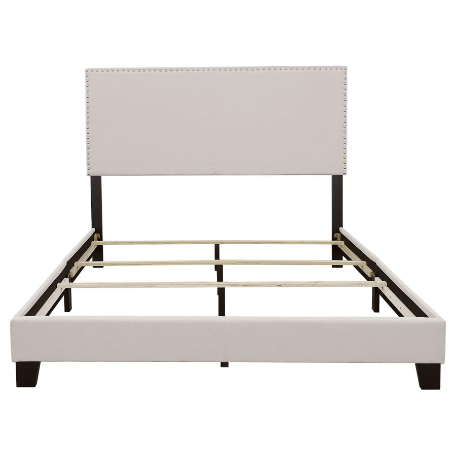 (image for) Boyd Upholstered California King Panel Bed Ivory