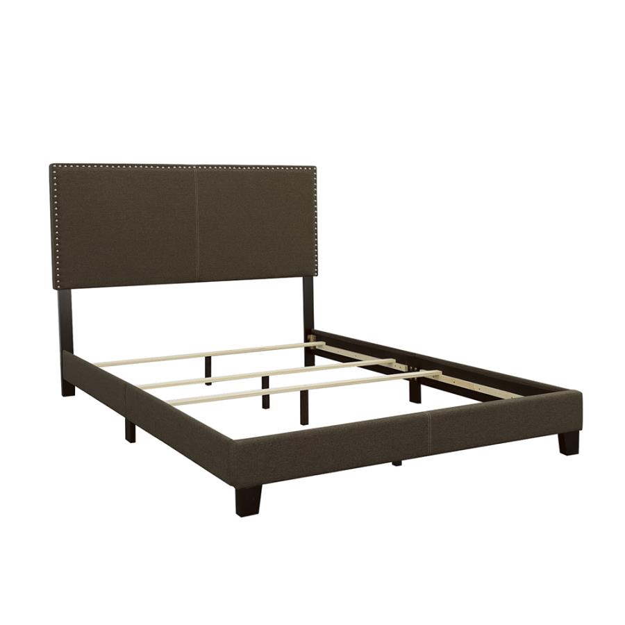 (image for) Boyd Upholstered Eastern King Panel Bed Charcoal - Click Image to Close