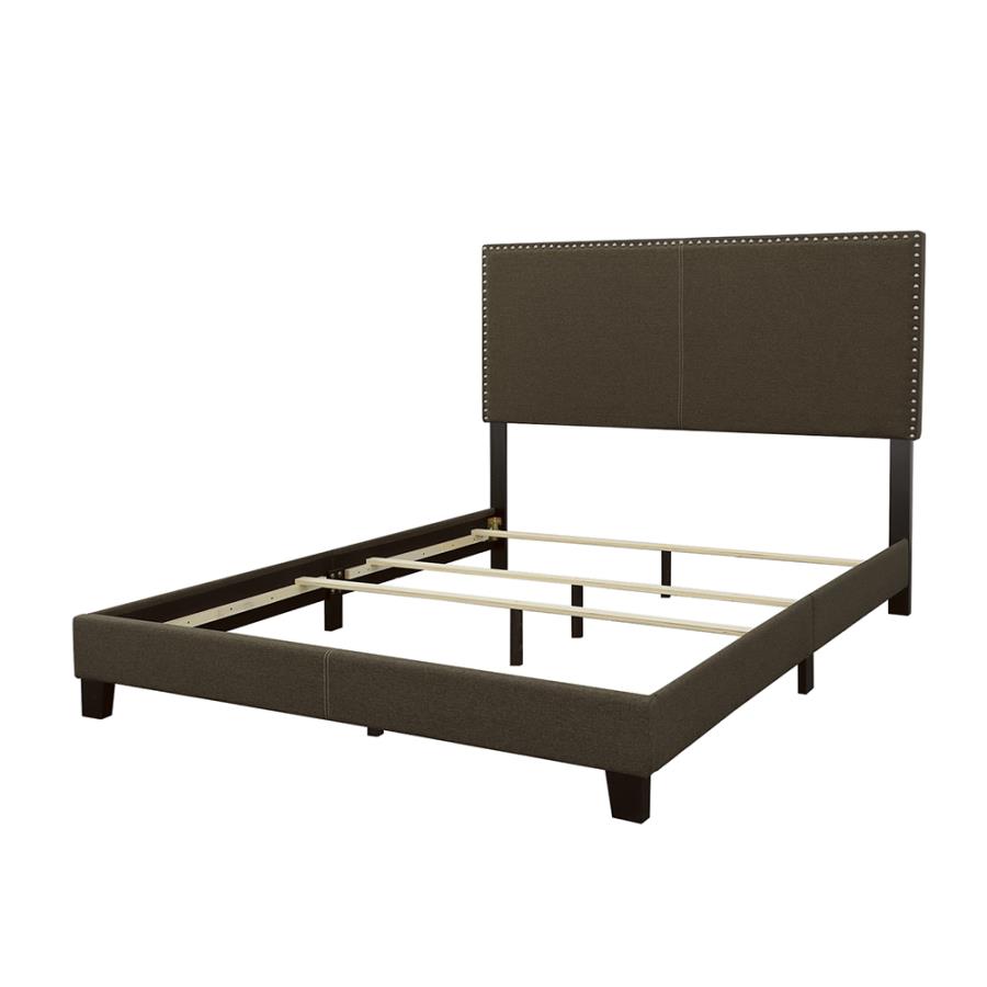 (image for) Boyd Upholstered Queen Panel Bed Charcoal