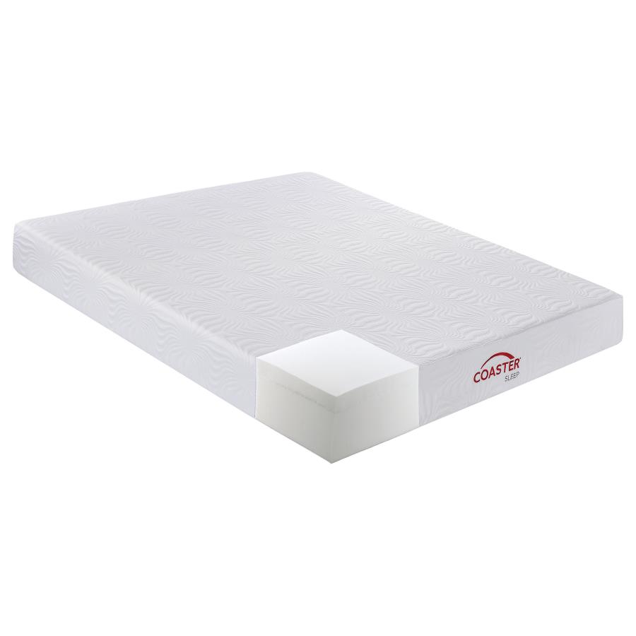 (image for) Key 10" California King Memory Foam Mattress White