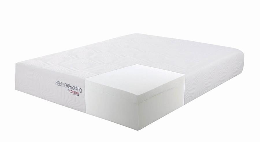 (image for) Ian 12" Eastern King Memory Foam Mattress White