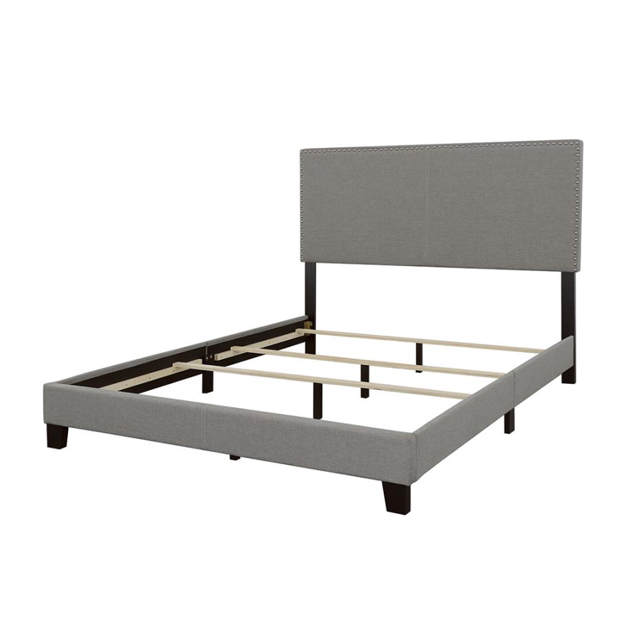 (image for) Boyd Upholstered Queen Panel Bed Grey