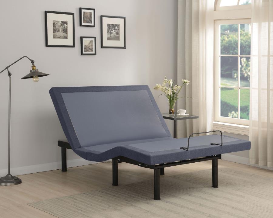 (image for) Clara California King Adjustable Bed Base Grey and Black