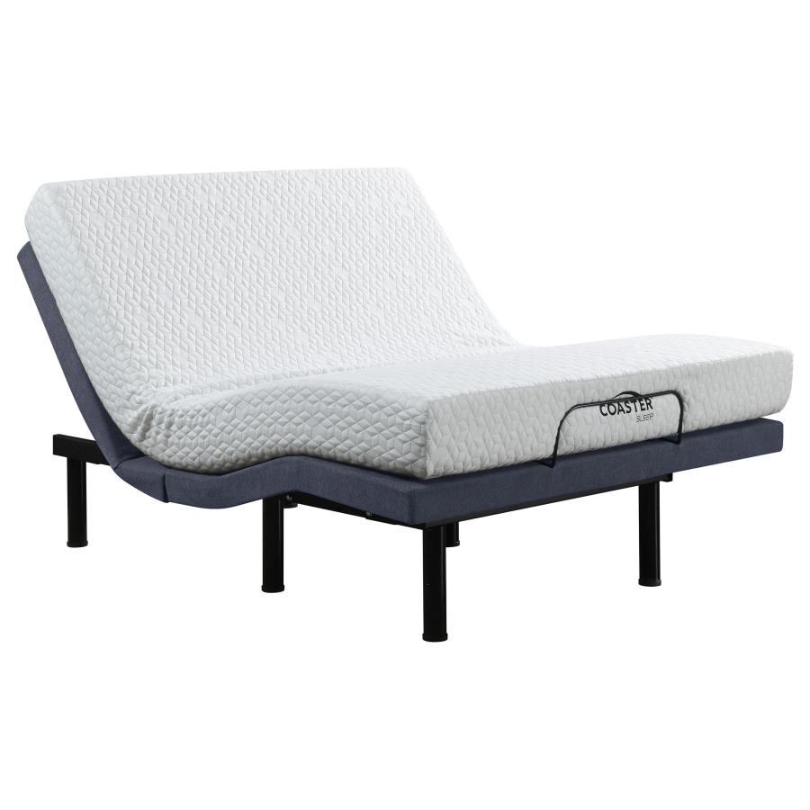 (image for) Clara California King Adjustable Bed Base Grey and Black