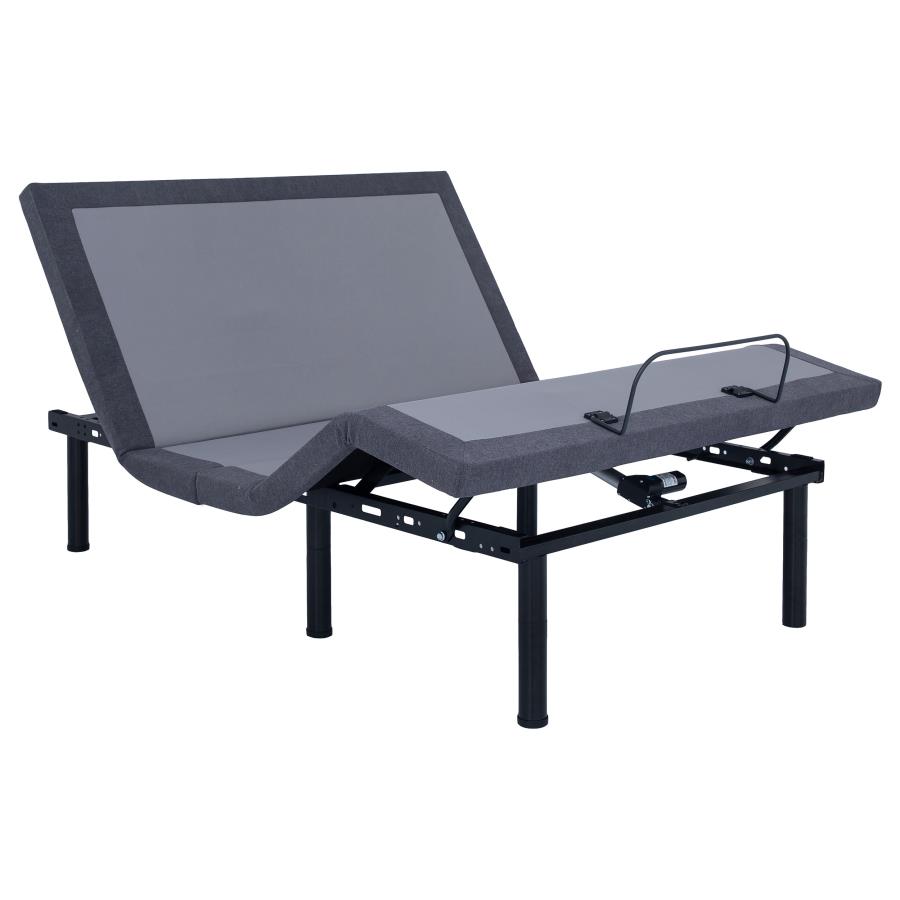 (image for) Clara California King Adjustable Bed Base Grey and Black