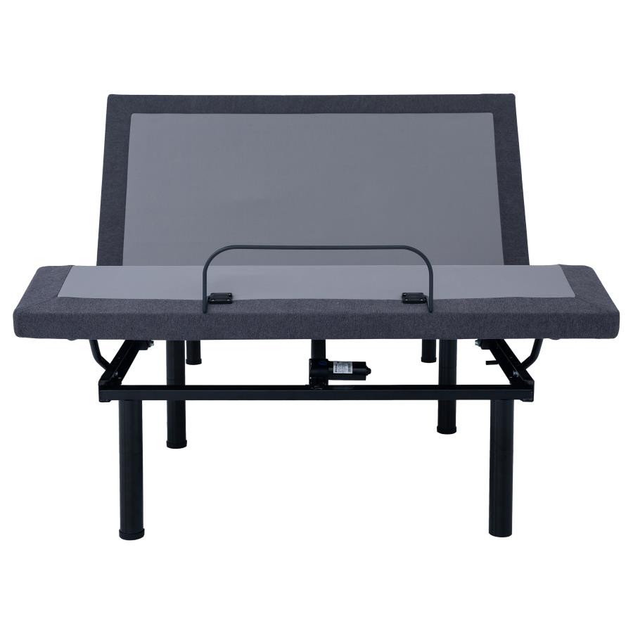 (image for) Negan Eastern King Adjustable Bed Base Grey and Black