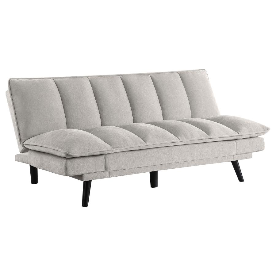 (image for) Laredo Upholstered Tufted Convertible Sofa Bed Light Grey - Click Image to Close