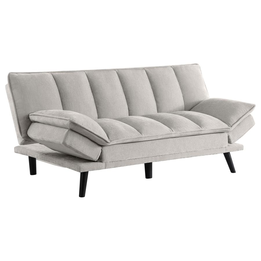 (image for) Laredo Upholstered Tufted Convertible Sofa Bed Light Grey