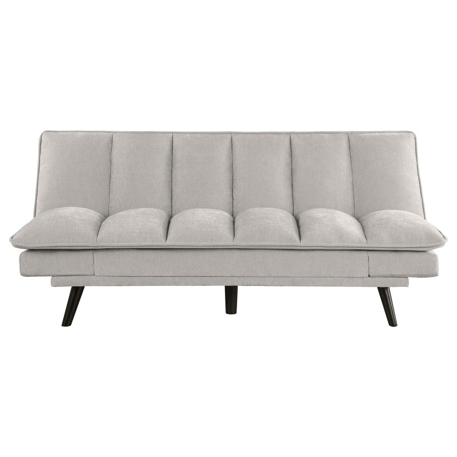 (image for) Laredo Upholstered Tufted Convertible Sofa Bed Light Grey