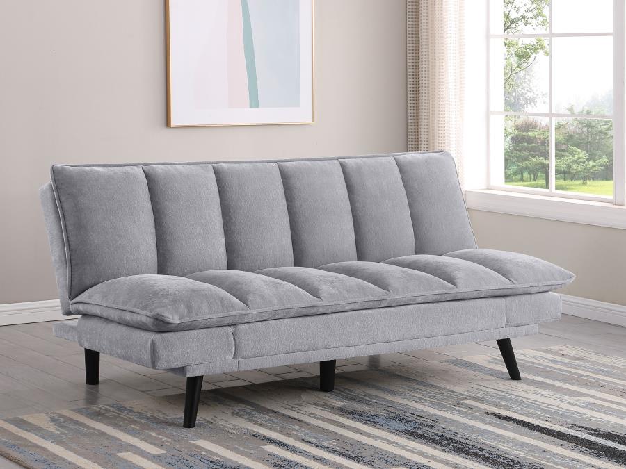 (image for) Laredo Upholstered Tufted Convertible Sofa Bed Grey