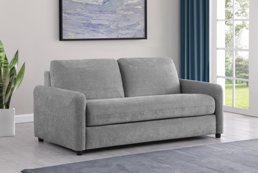 (image for) Rylie Upholstered Sofa Sleeper with Queen Mattress Grey