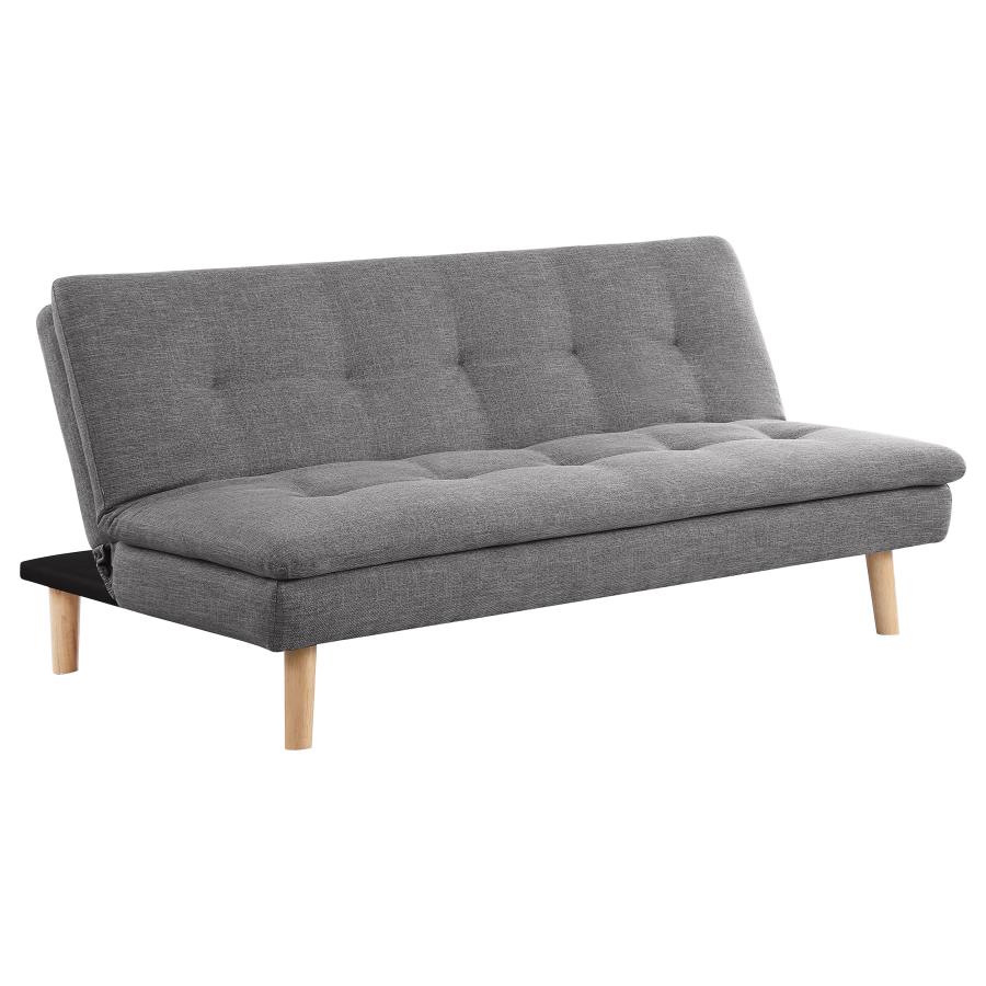 (image for) Scout Upholstered Tufted Convertible Sofa Bed Grey - Click Image to Close