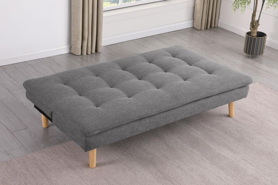 (image for) Scout Upholstered Tufted Convertible Sofa Bed Grey