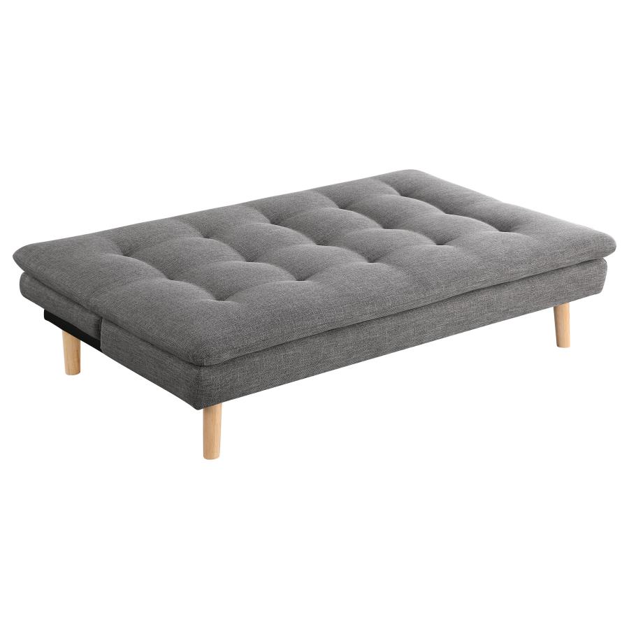 (image for) Scout Upholstered Tufted Convertible Sofa Bed Grey