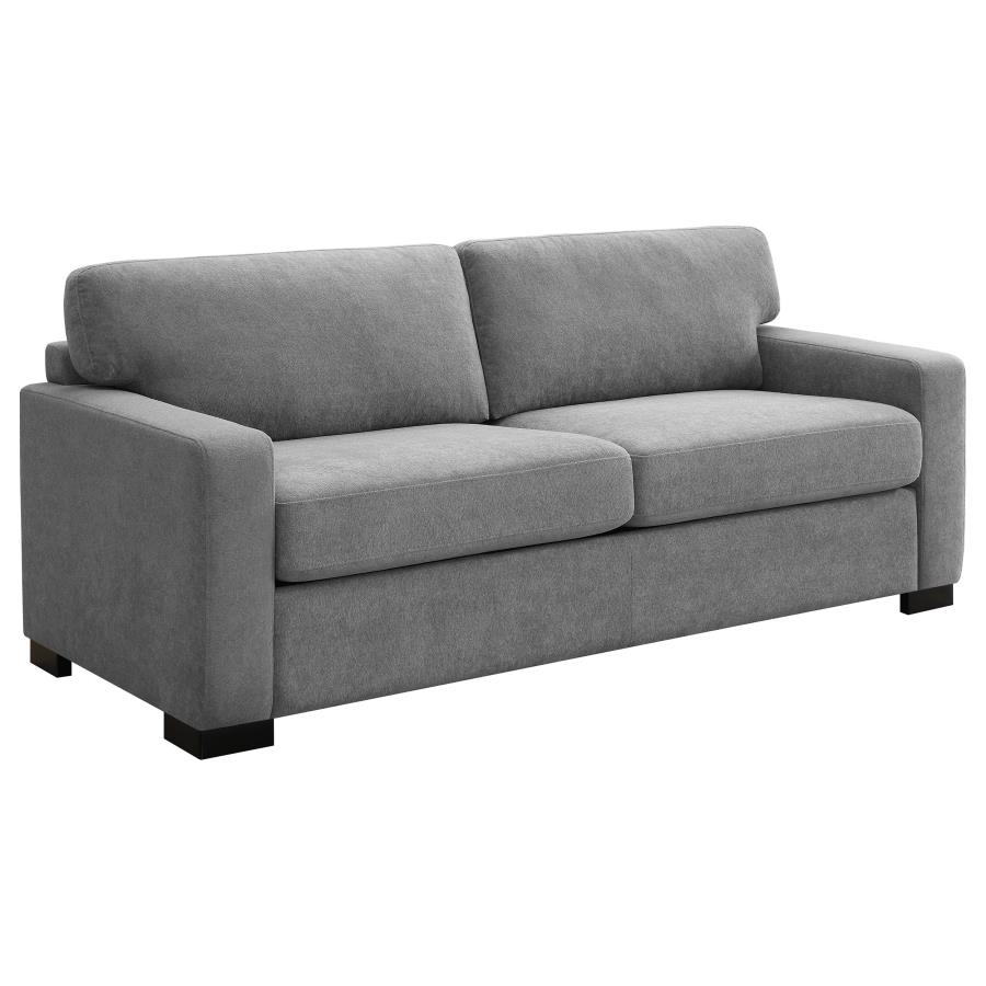 (image for) Simpson Upholstered Sofa Sleeper with Queen Mattress Grey