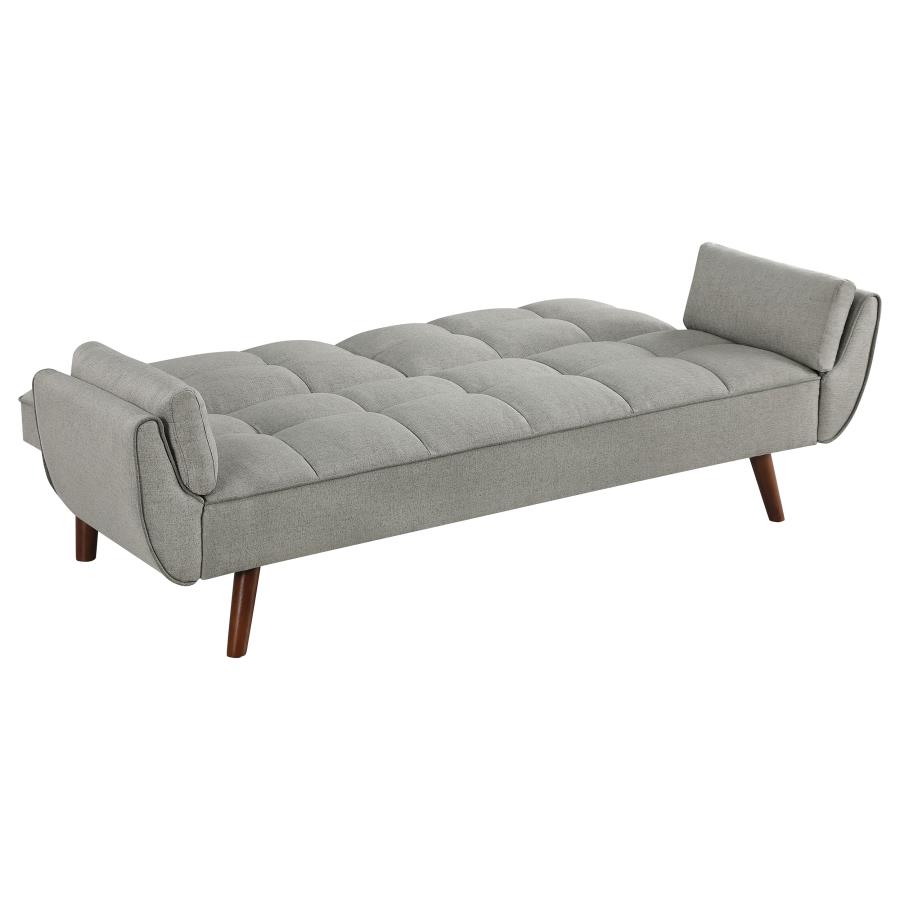 (image for) Caufield Upholstered Tufted Convertible Sofa Bed Grey