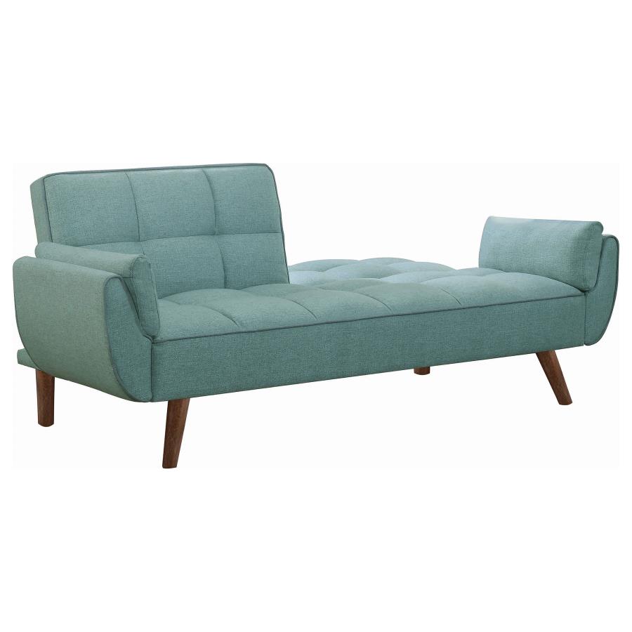 (image for) Caufield Upholstered Convertible Sofa Bed Turquoise Blue