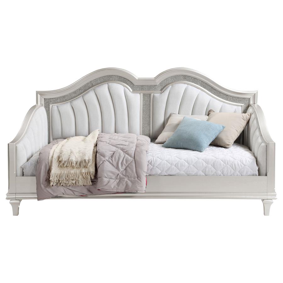 (image for) Evangeline Upholstered Twin Daybed Silver Oak