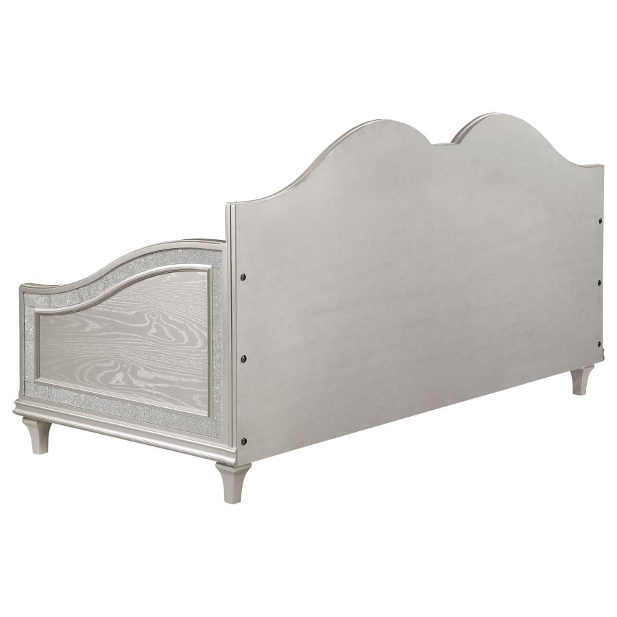 (image for) Evangeline Upholstered Twin Daybed Silver Oak