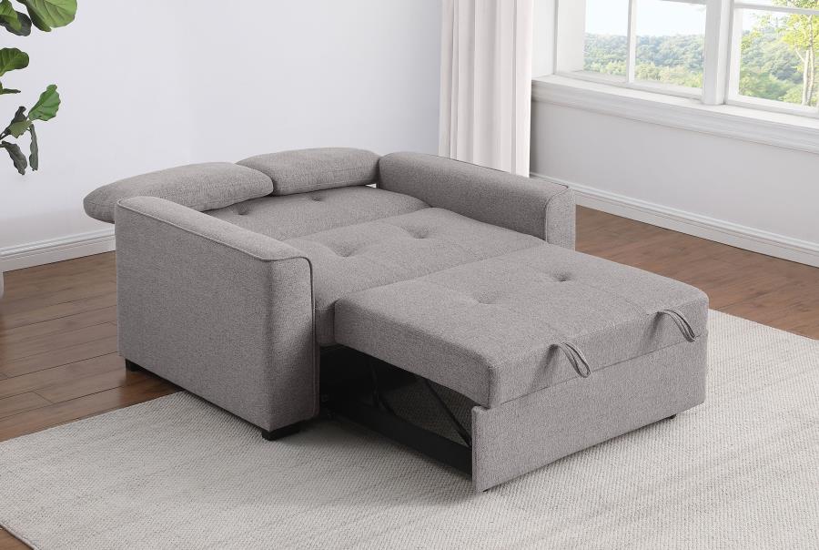 (image for) Edith Upholstered Convertible Sleeper Sofa Bed Grey