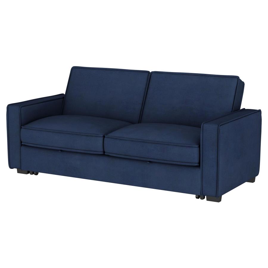 (image for) Gretchen Upholstered Convertible Sleeper Sofa Bed Navy Blue