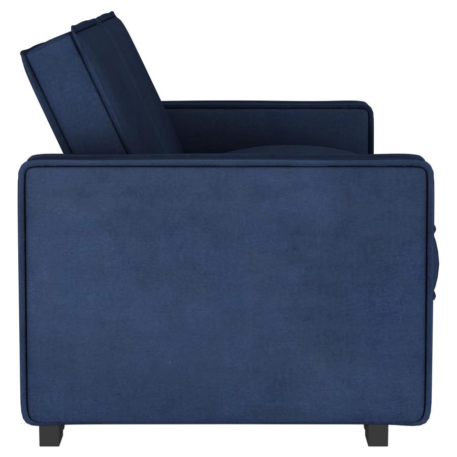 (image for) Gretchen Upholstered Convertible Sleeper Sofa Bed Navy Blue