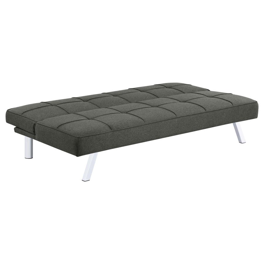 (image for) Joel Upholstered Tufted Convertible Sofa Bed Grey