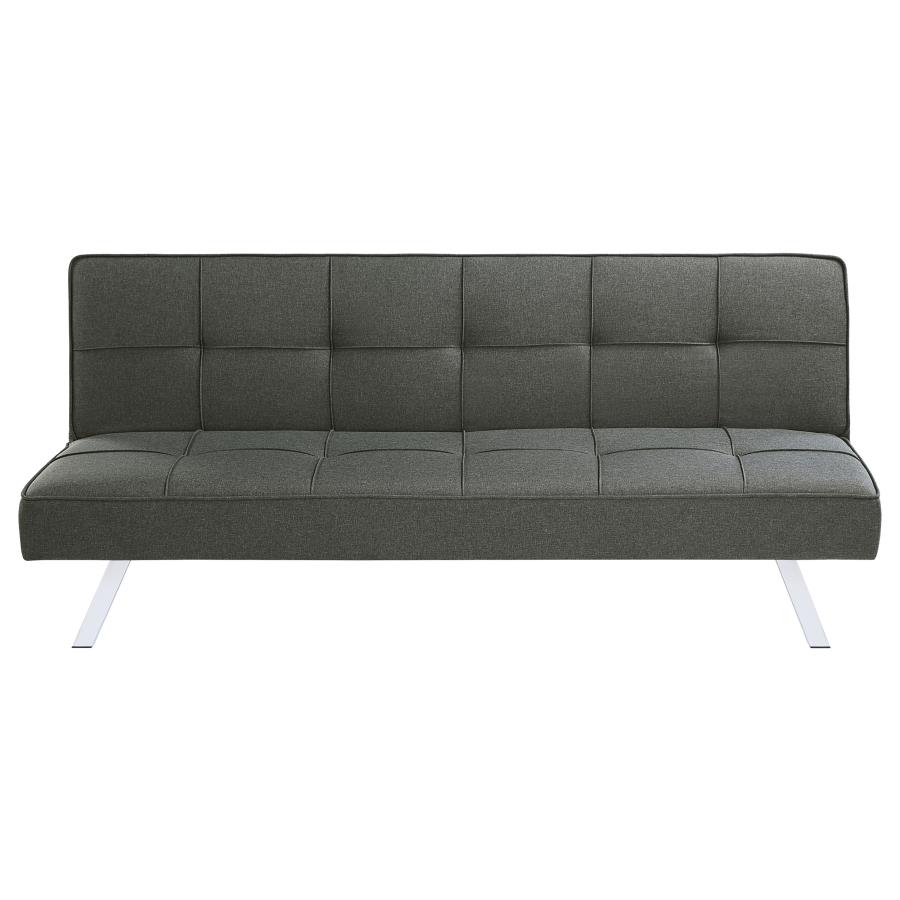 (image for) Joel Upholstered Tufted Convertible Sofa Bed Grey