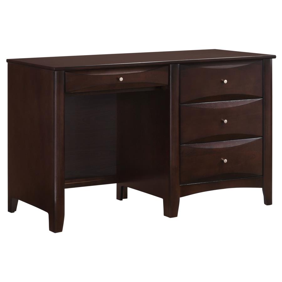 (image for) Phoenix 49-inch 3-drawer Office Computer Desk Cappuccino