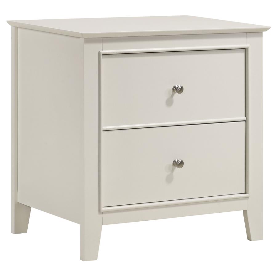 (image for) Selena 2-drawer Youth Nightstand Cream White - Click Image to Close