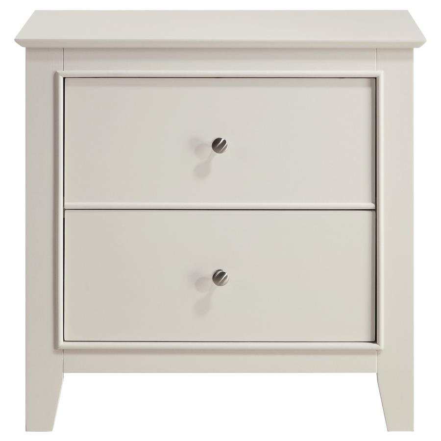 (image for) Selena 2-drawer Youth Nightstand Cream White